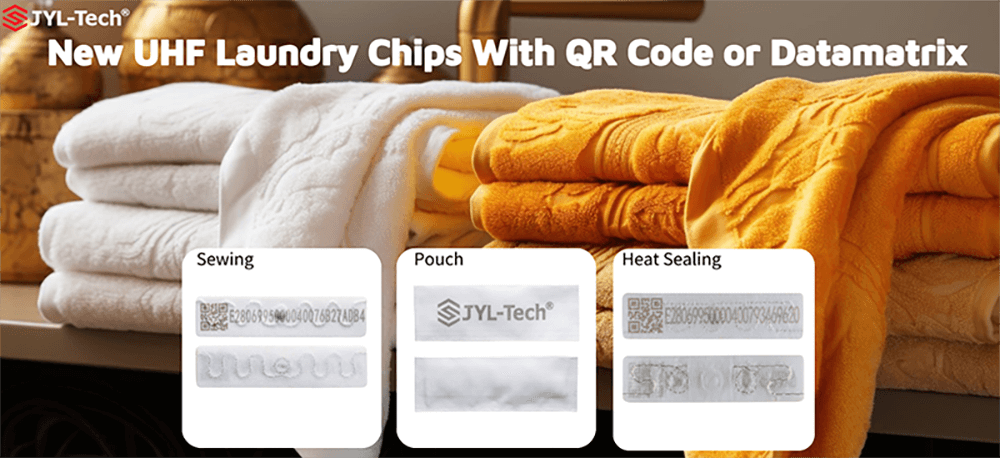 New UHF Laundry Chips with QR Code Or Datamatrix