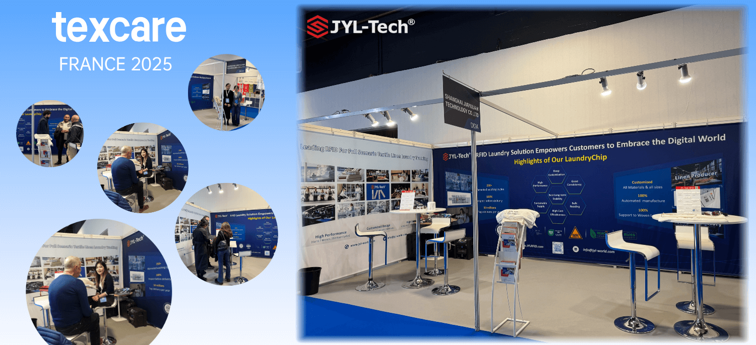 JYL-Tech Presence at Texcare France, Highlighting Proven RFID Expertise in Laundry Management