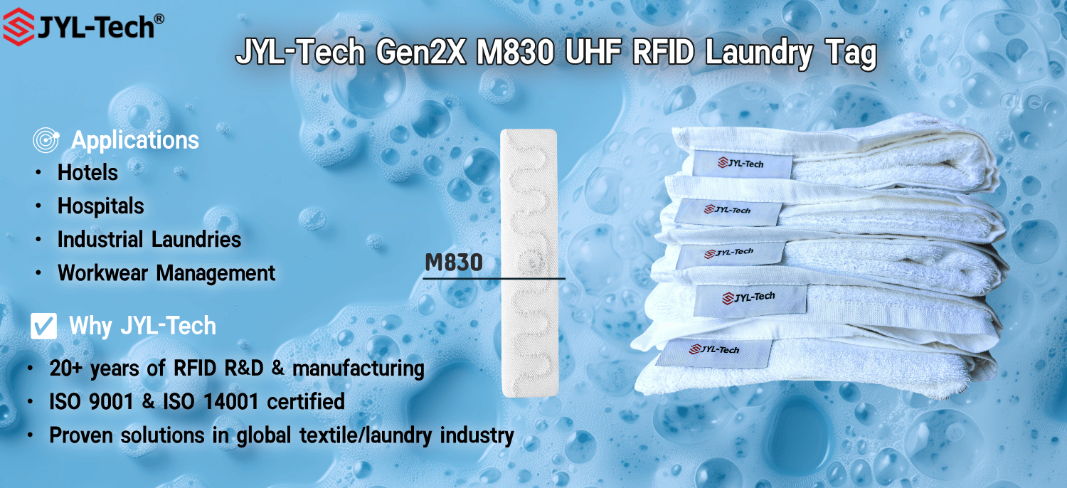 JYL-Tech Launches New Gen2X M830 UHF RFID Laundry Tag for Industrial Linen Tracking